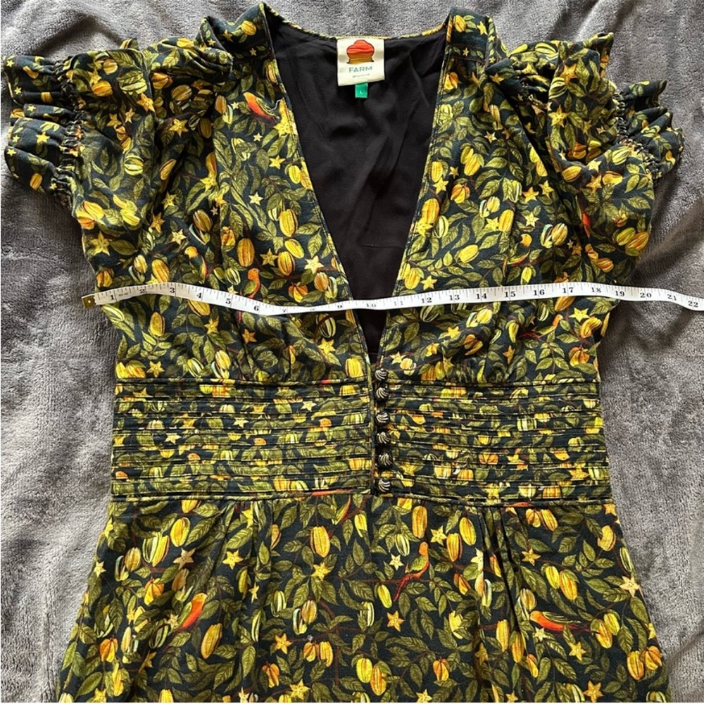FARM Rio V Neck Mini Starfruit Dress - Picture 9 of 9